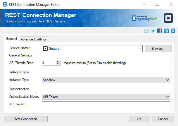 SSIS REST Square Connection Manager